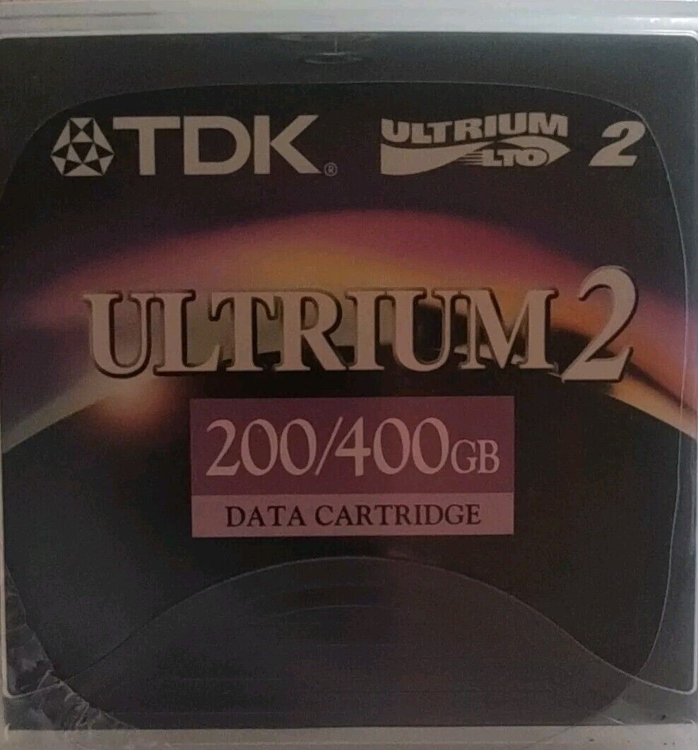 5 New Sealed TDK  LTO Ultrium 2 200/400GB Data Cartridge Tapes