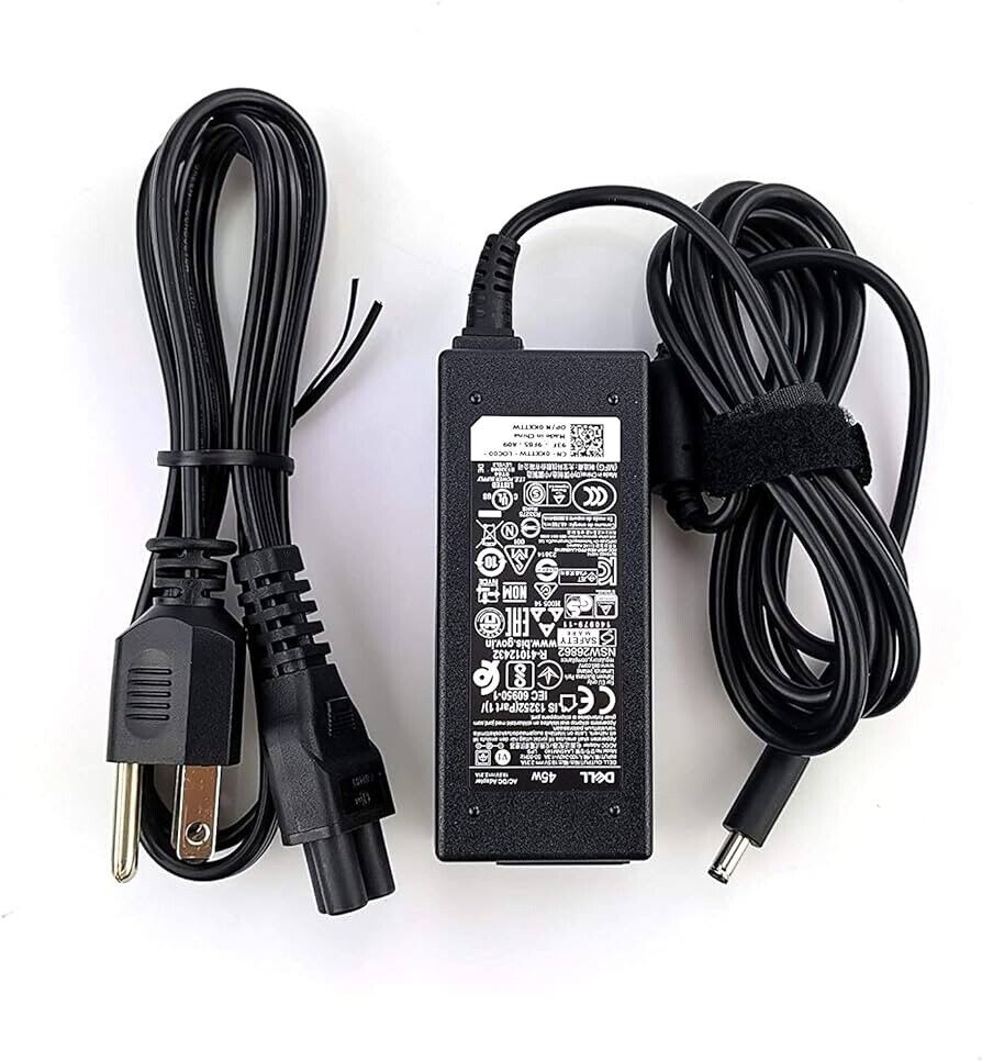 Genuine Dell 90W AC Adapter power supply small tip 4.5mm for Inspiron Latitude