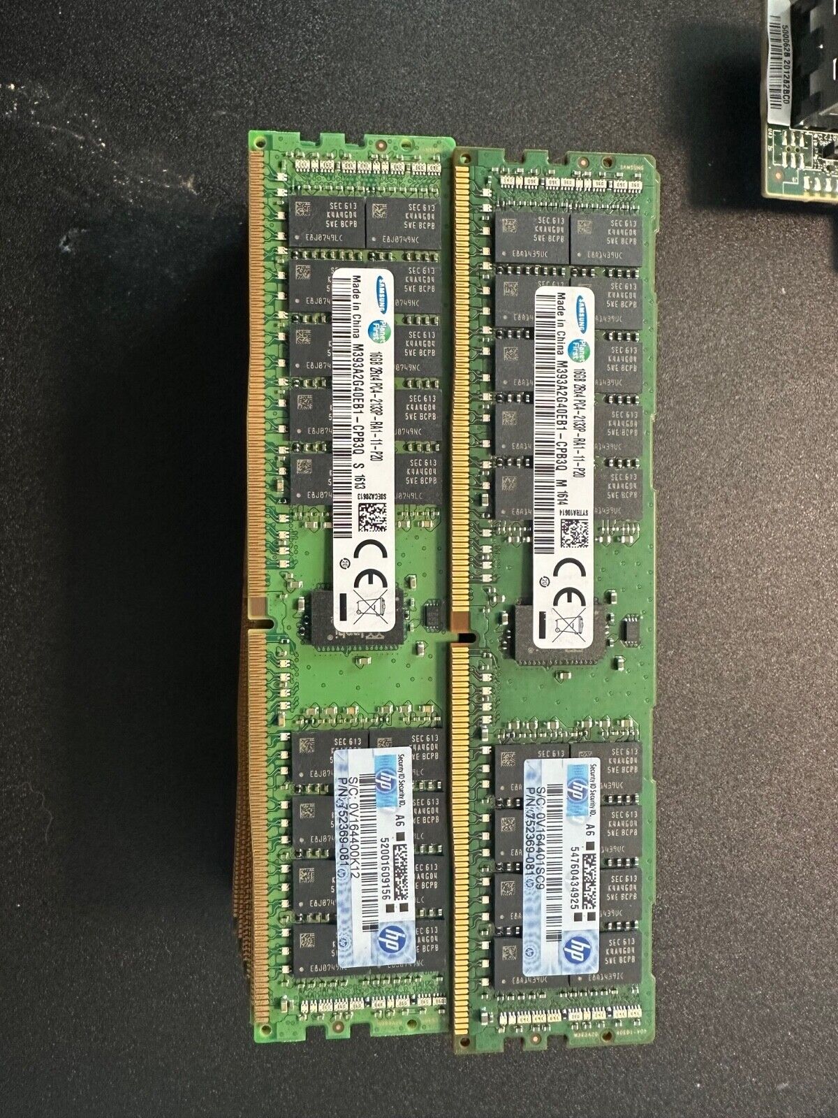Lot of 23 16GB 2Rx4 DDR4-2133P ECC REG MEMORY HP 752369-081 Samsung