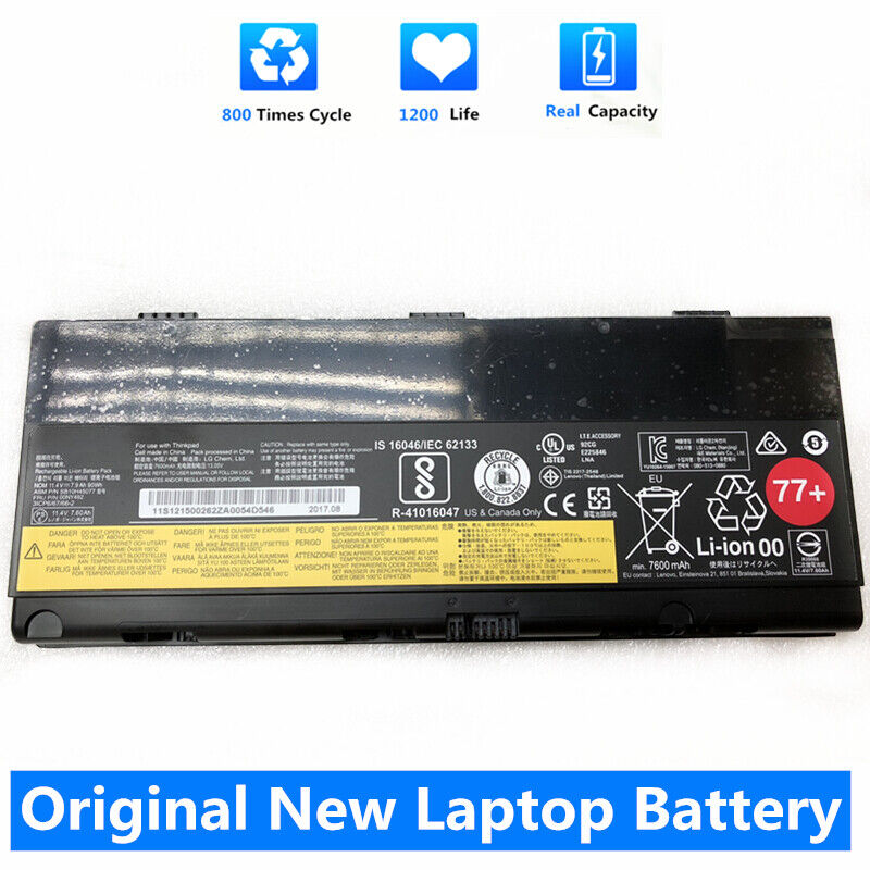 Genuine 77++ 00NY492 00NY493 01AV477 SB10H45078 Battery For Lenovo ThinkPad P50