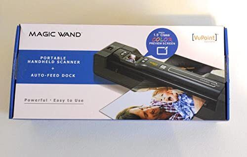 Vupoint Magic Wand Document/Photo 2-in-1 Portable Scanner & Auto-Feed Dock,