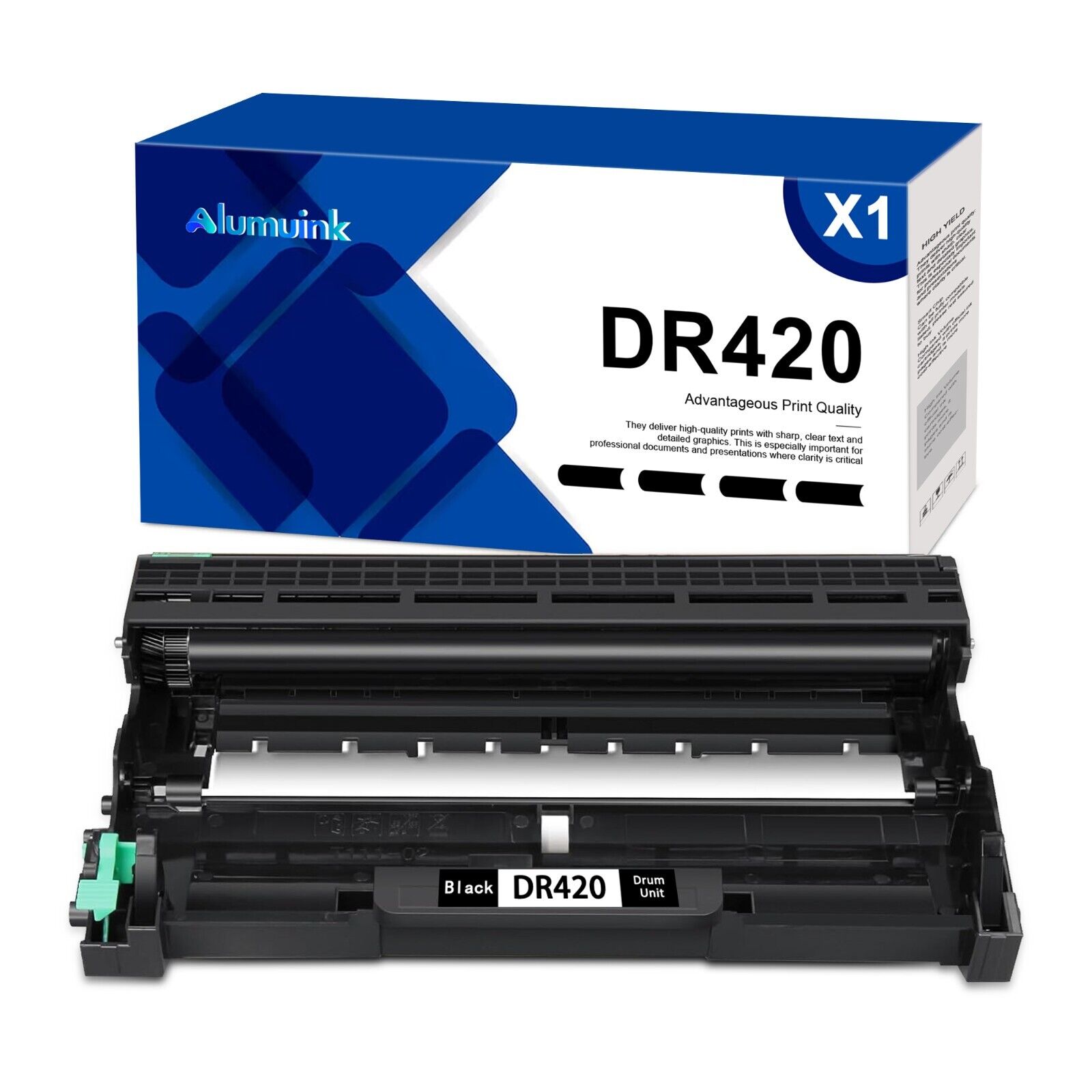 1PK High Yield DR420 Drum Unit Replacement for Brother DR 420 DCP-7070 Printer