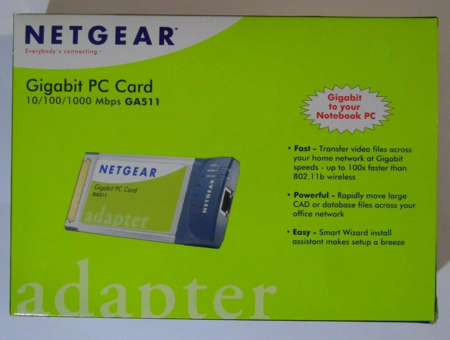 NetGear Adapter/Gigabit PCI (GA511NA) Network Adapter