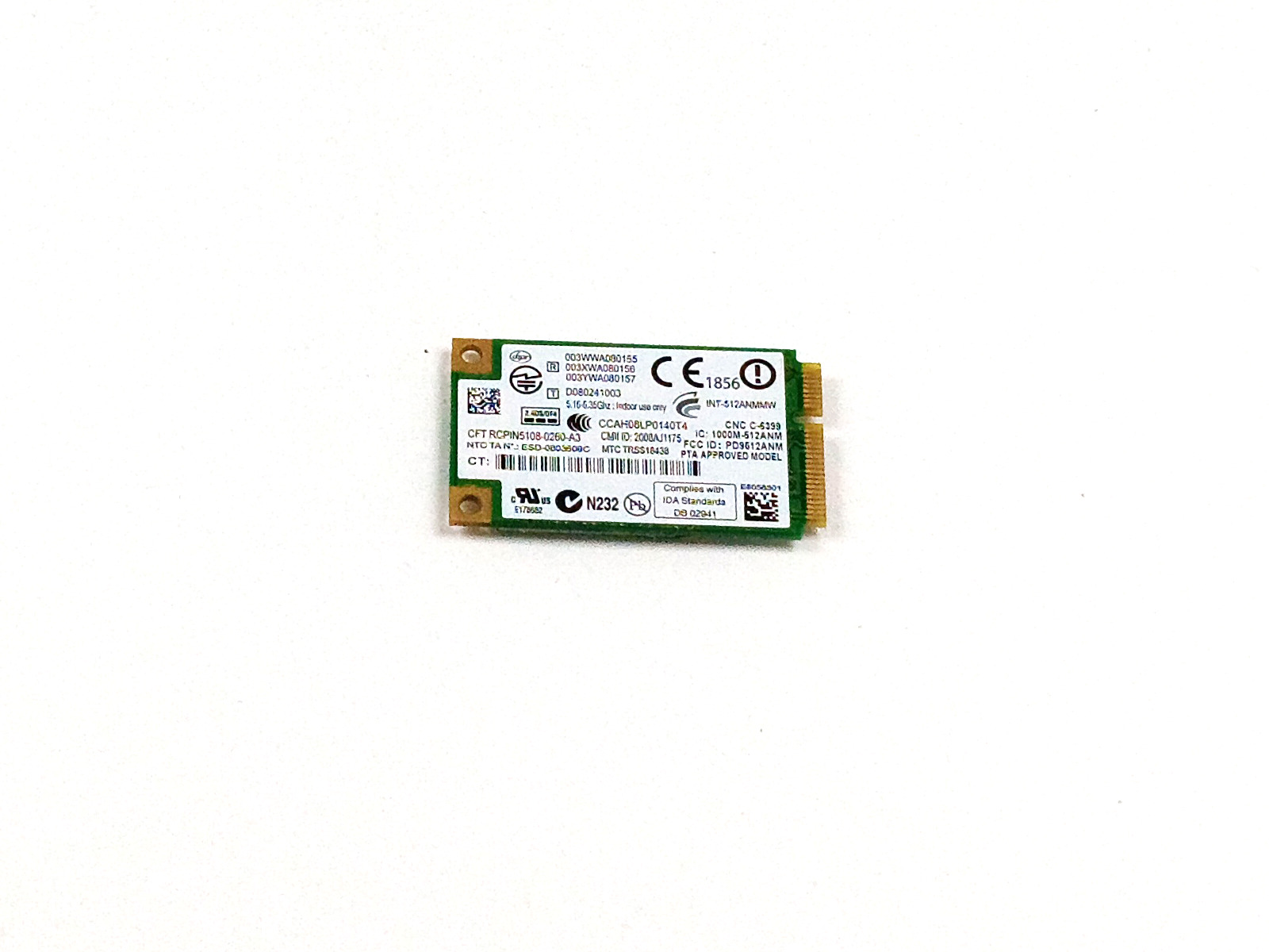 HP Intel 5100 WiFi 802.11 Laptop Mini PCI-e Card