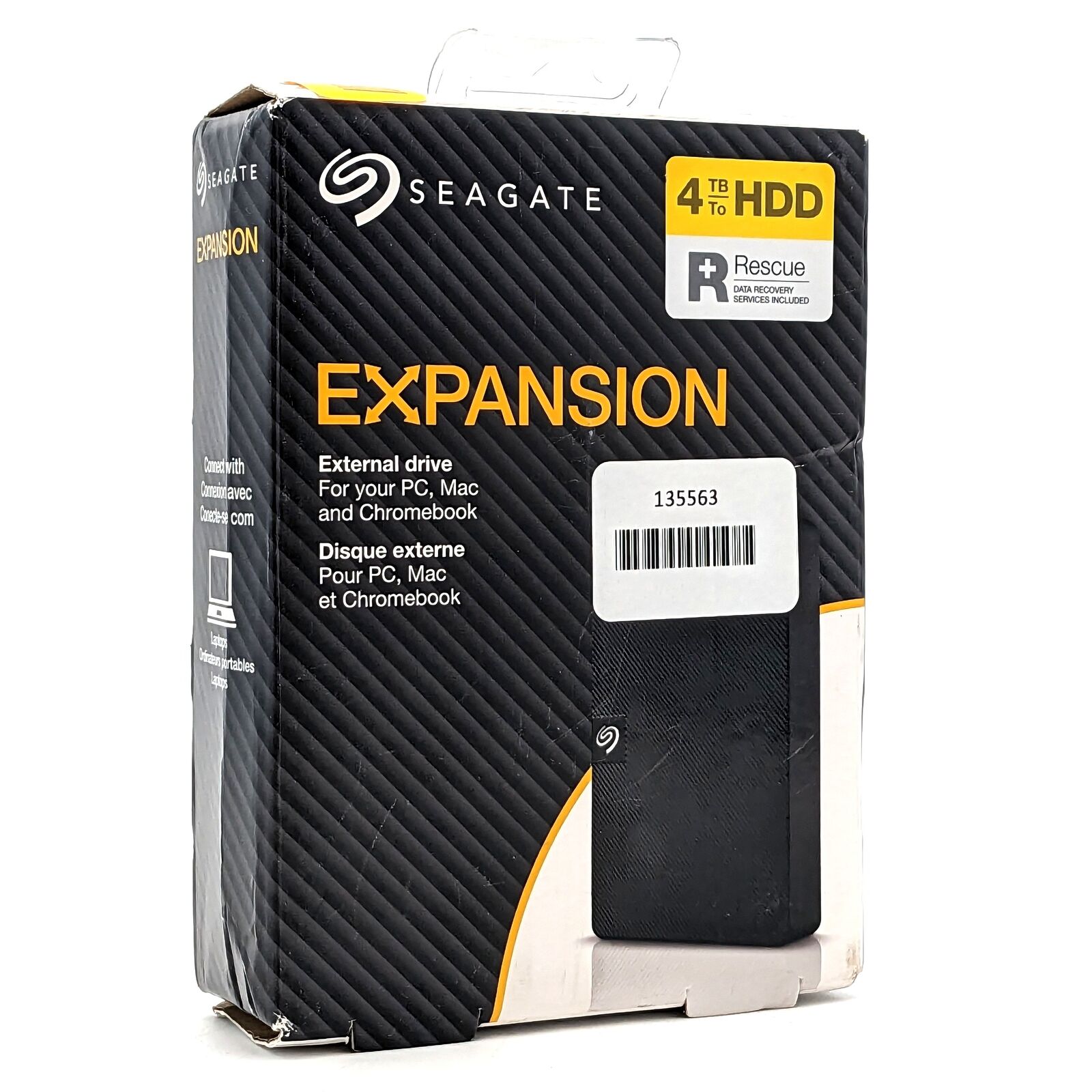 Seagate Expansion 4TB External Desktop HDD - Black