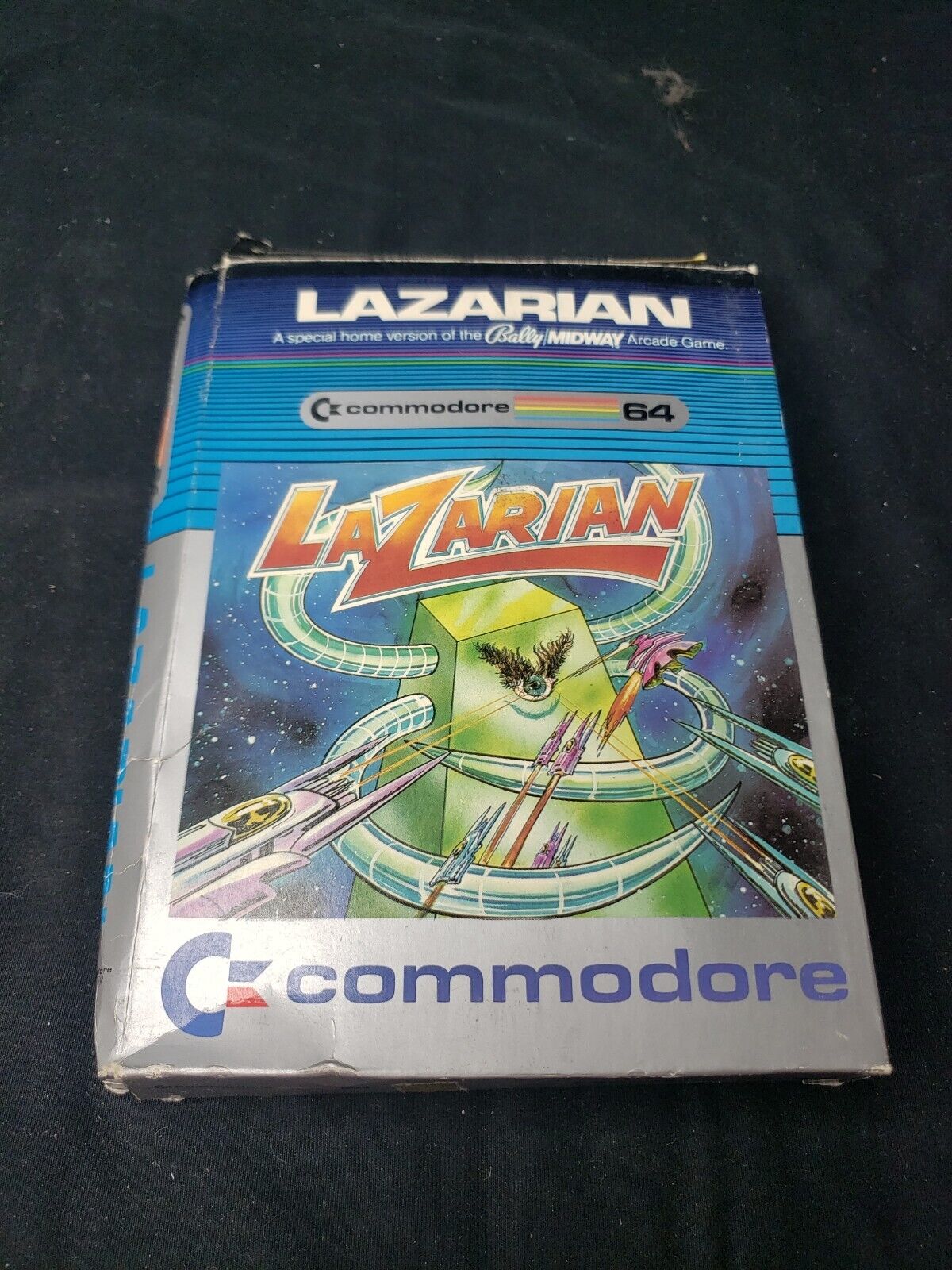 Commodore 64 LaZarian Double Dragon Game with Original Box, Manual 