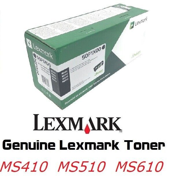 Half New Genuine 501X 50F1X00 Toner Cartridge MS410 MS510 MS615 50% SEALED BAG
