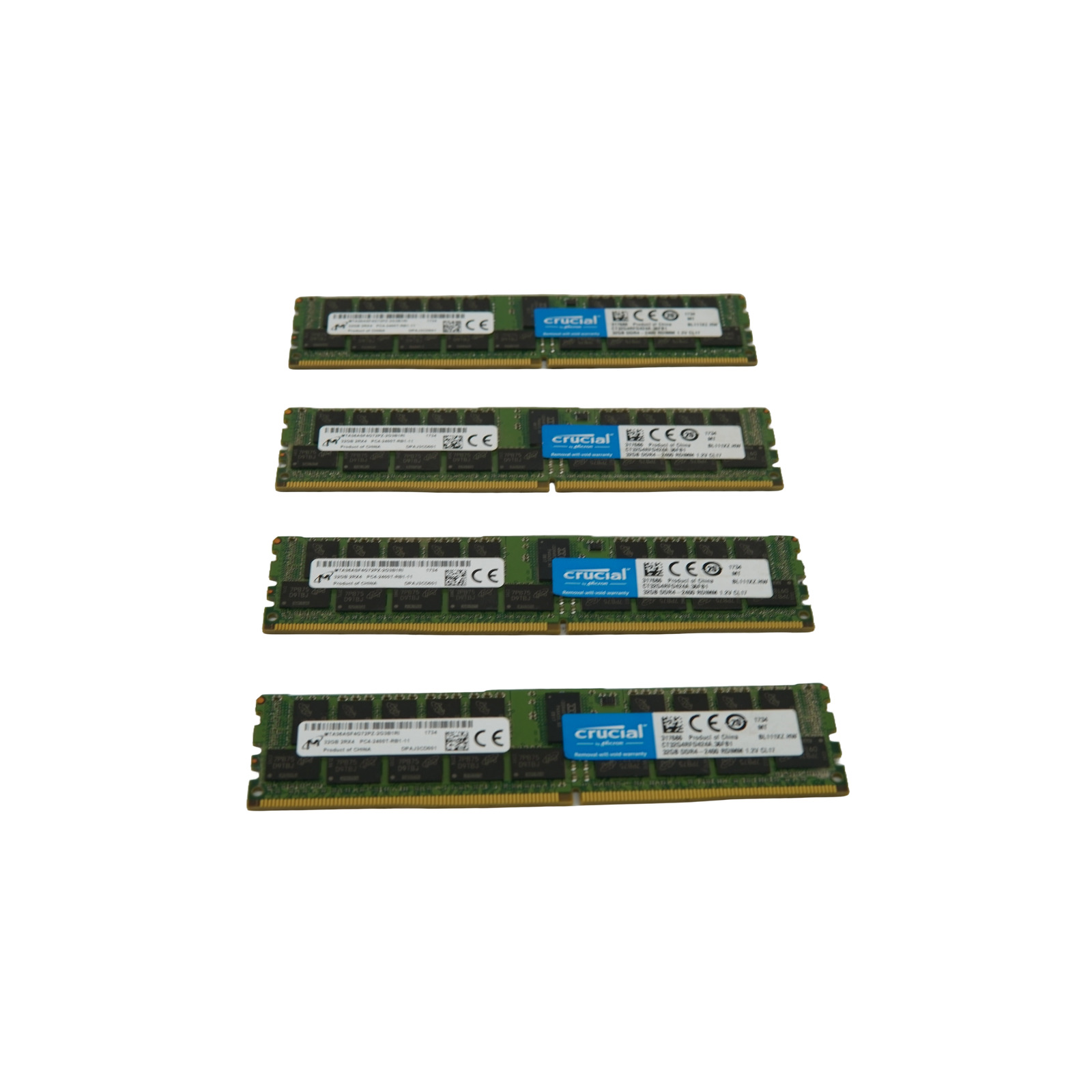 Micron Crucial 128GB DDR4-(4x)32GB 2RX4 PC4-2133P-RBB-11 SERVER RAM