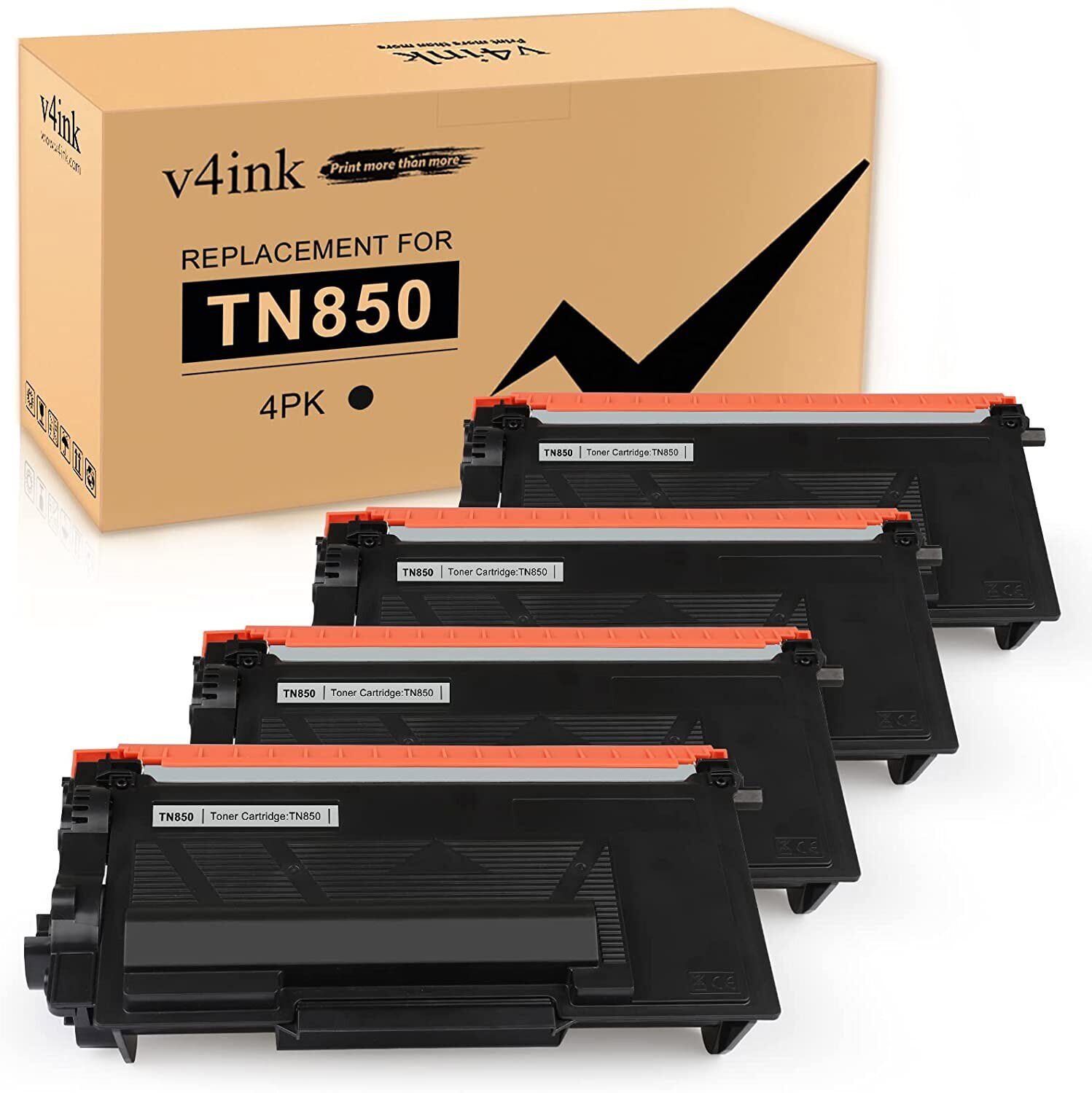 V4ink 4x TN850 820 Toner Cartridge For Brother HL-L5200DW L6200DW MFC-L5700DW 