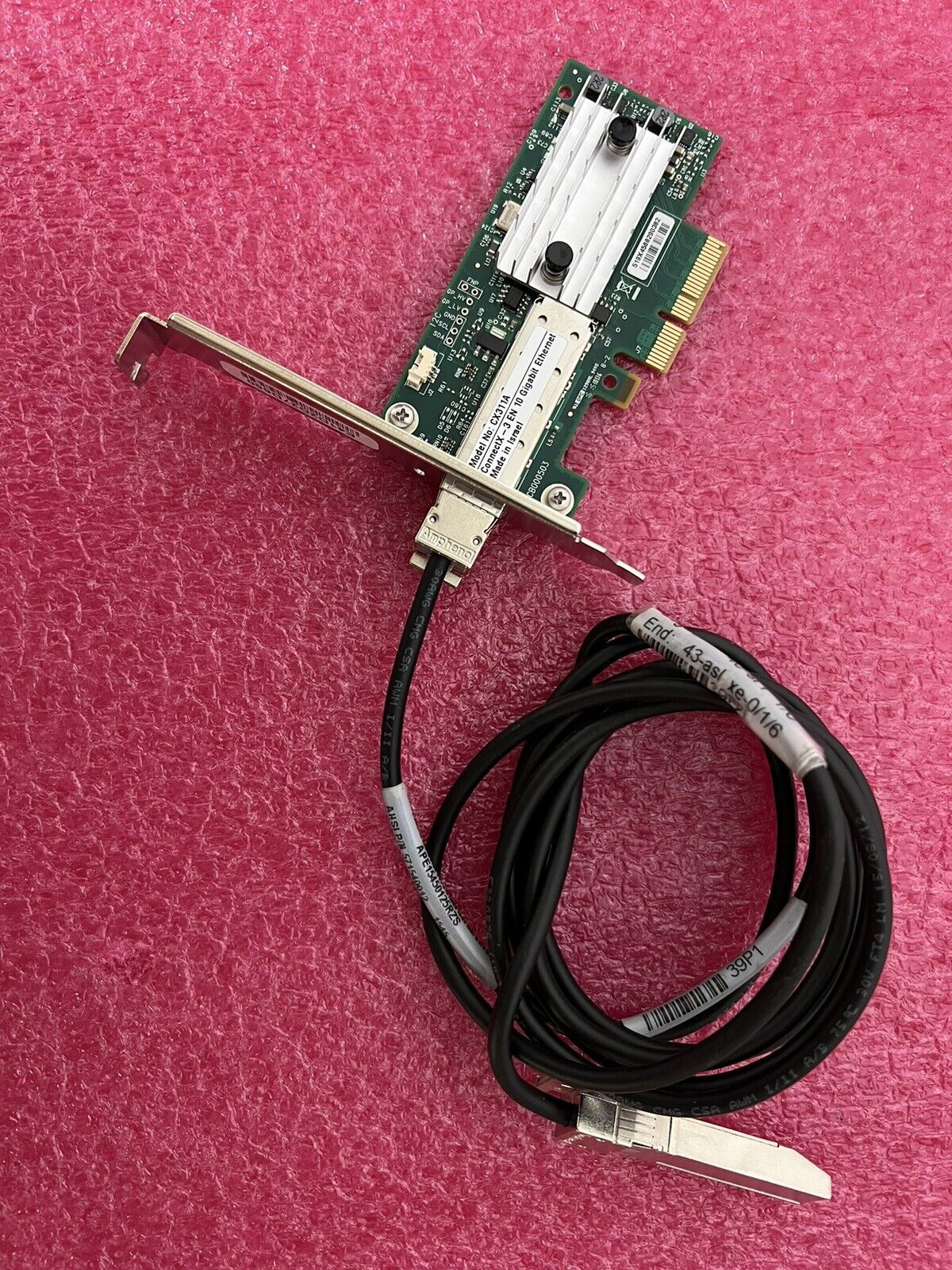 Mellanox MCX311A-XCAT CX311A Connect X-3 EN 10G Ethernet 10GbE SFP+PCl-E w/cable