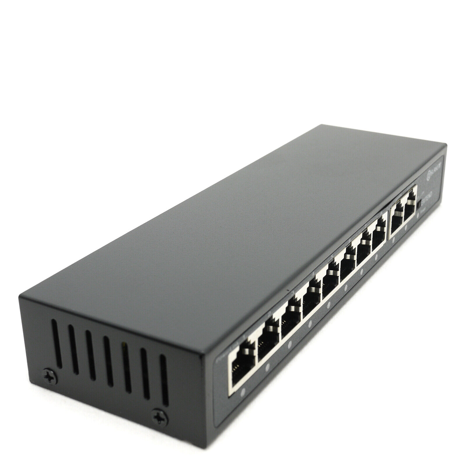 DSLRKIT 250M 10 Ports 8 PoE Switch Injector Power Over Ethernet NO Power Adapter