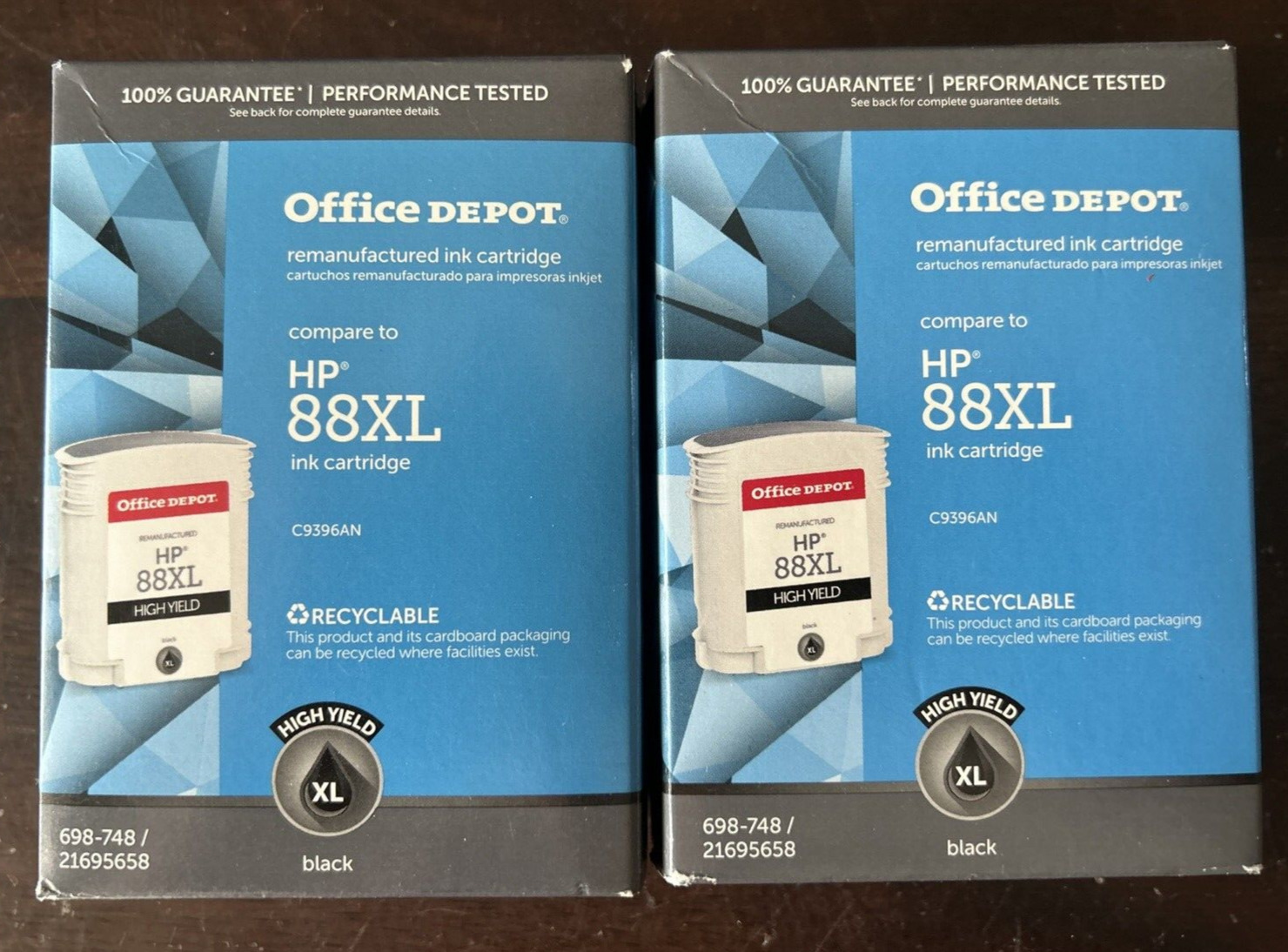 HP 88XL Black Printer Ink Cartridges Office Depot 2 Pack OfficeJet Pro