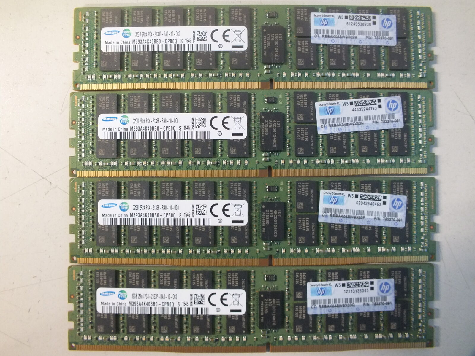 [ LOT OF 4 ] Samsung 32 GB PC4-2133P SERVER MEMORY