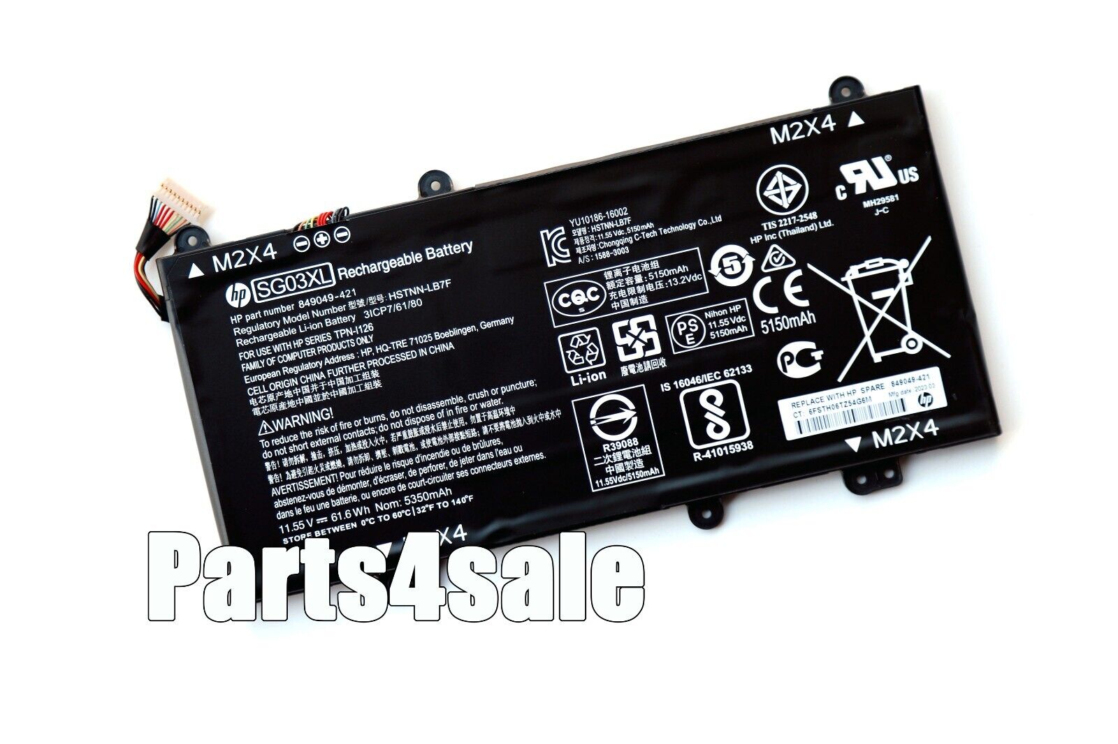 61.6Wh New Genuine SG03XL Battery for HP Envy M7-U109DX 17-U175NR 849314-850