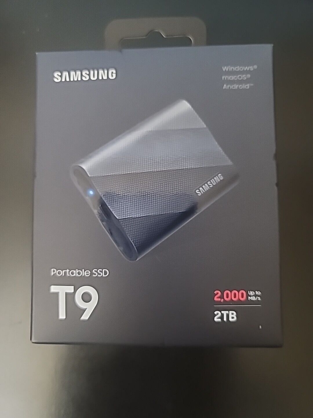 Samsung T9 Portable 2TB 2000MB/s SSD - Black (MU-PG2T0B/AM)