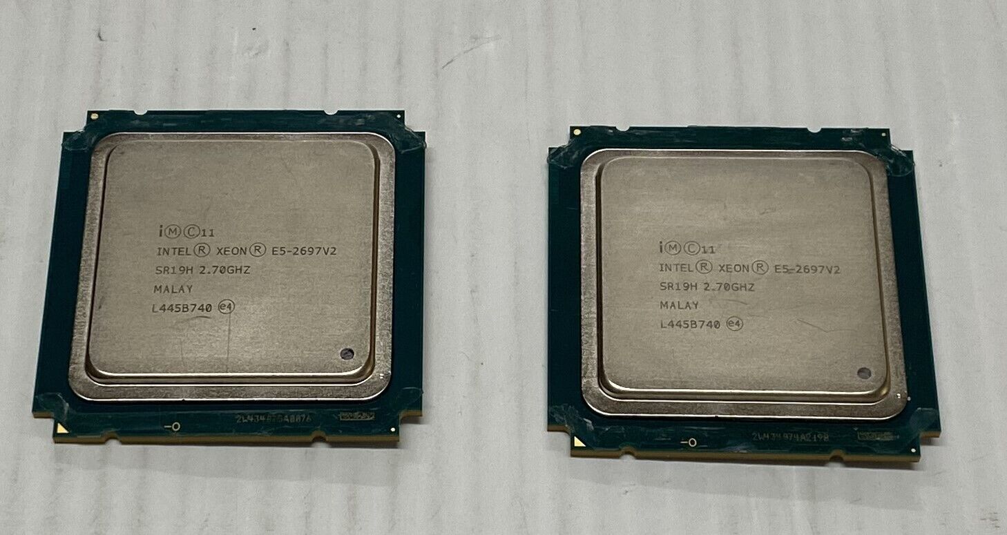 Lot of 2x Intel Xeon E5-2630LV2 2.4GHz 6-Core 15MB LGA2011 CPU Processor