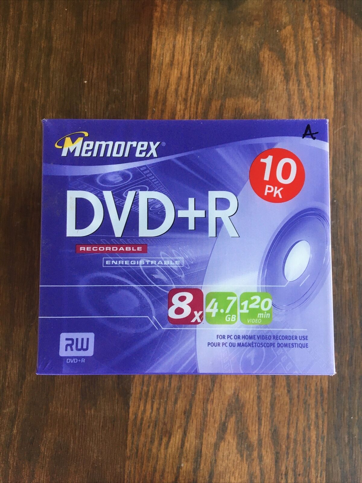 Memorex DVD+R 10 pack 4.7 GB/120 Minutes/8x recordable NEW SEALED