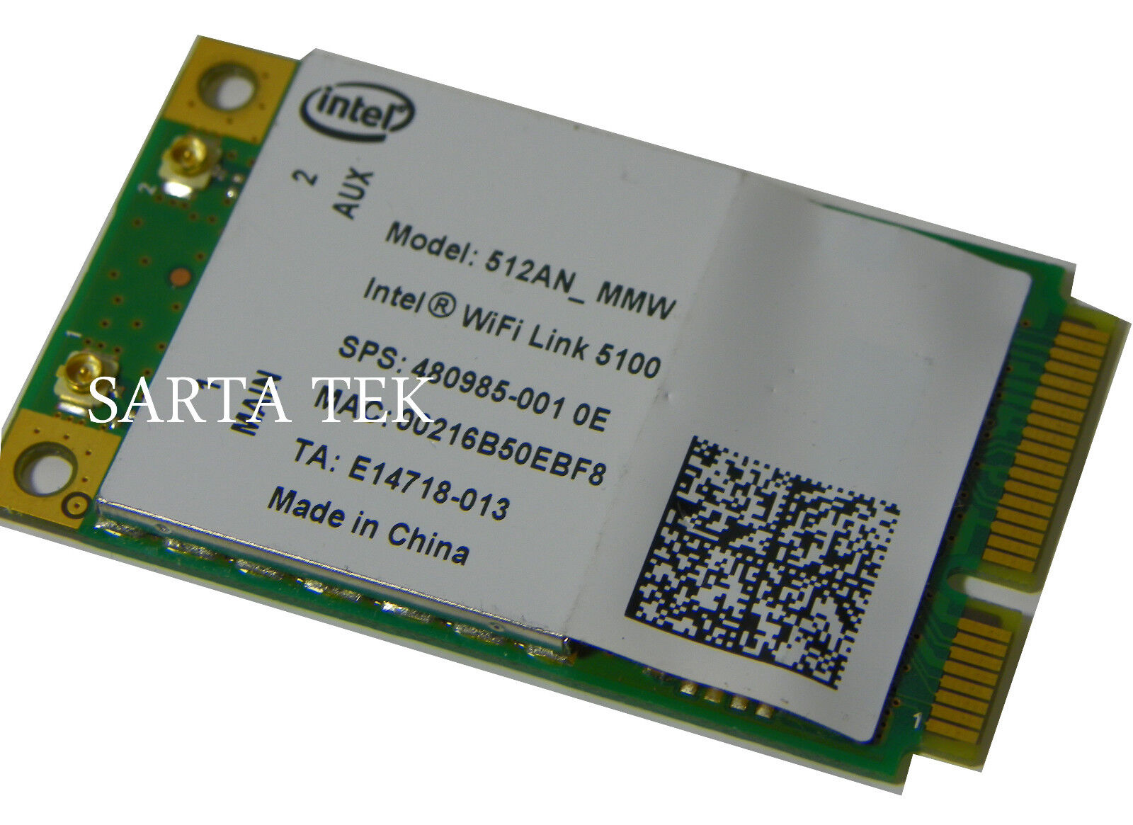 Original HP 480985-001 Intel WiFi Link 5100 512AN_MMW Dual Band a/g/n PCIe full