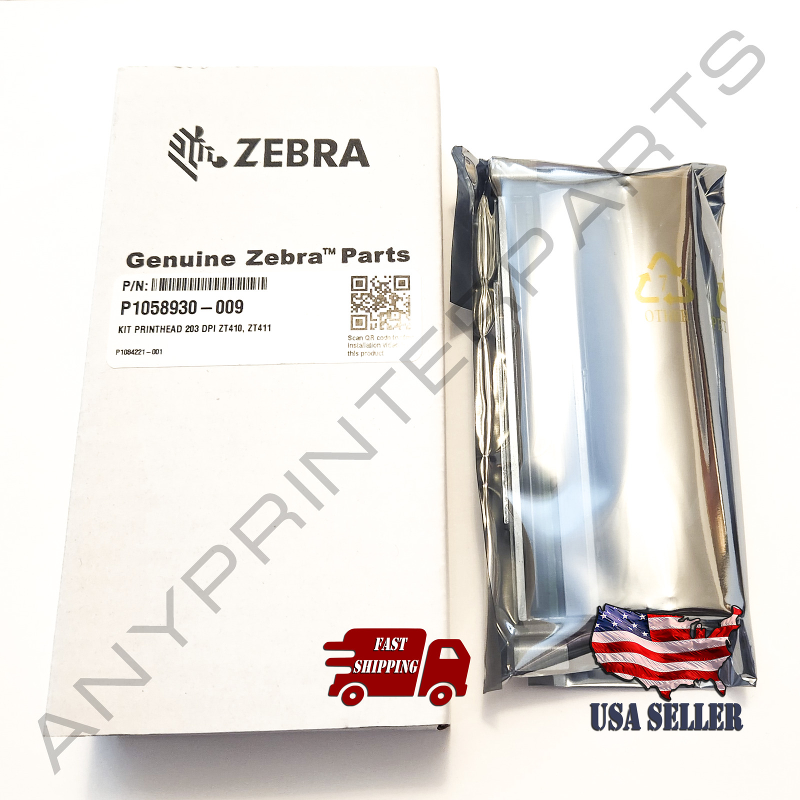 Genuine Zebra Thermal Printhead 203 dpi ZT410 ZT411 Barcode Printer P1058930-009
