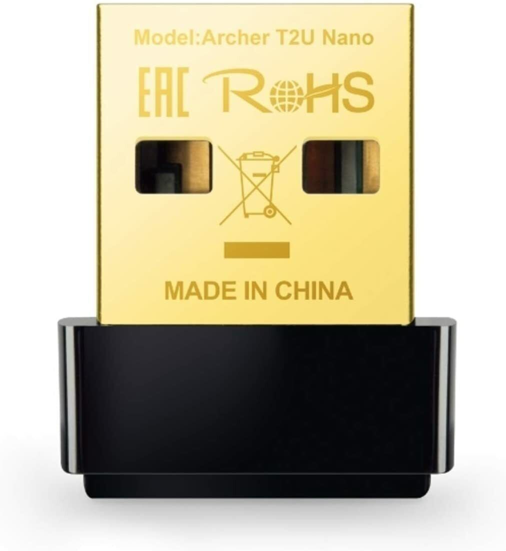 TP-Link Mini - AC600 USB 2.0 Wifi Adapter (Archer T2U Nano) (Refurbished))