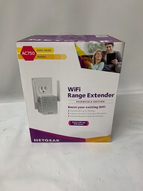 NETGEAR AC750 Wi-Fi Range Extender Essentials Edition  - EX3700*New-Box Damage