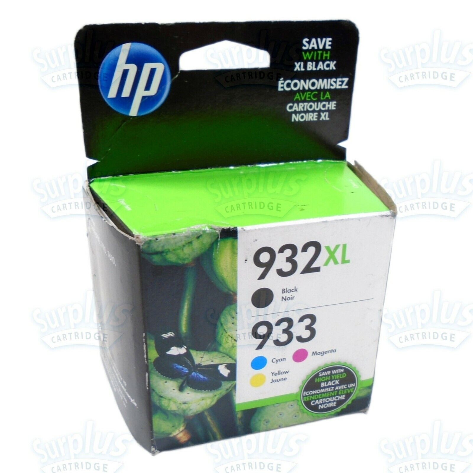 4pk Genuine HP 932XL & 933 Ink OfficeJet 6100 6600 7110 7610 7612 (Retail Box)
