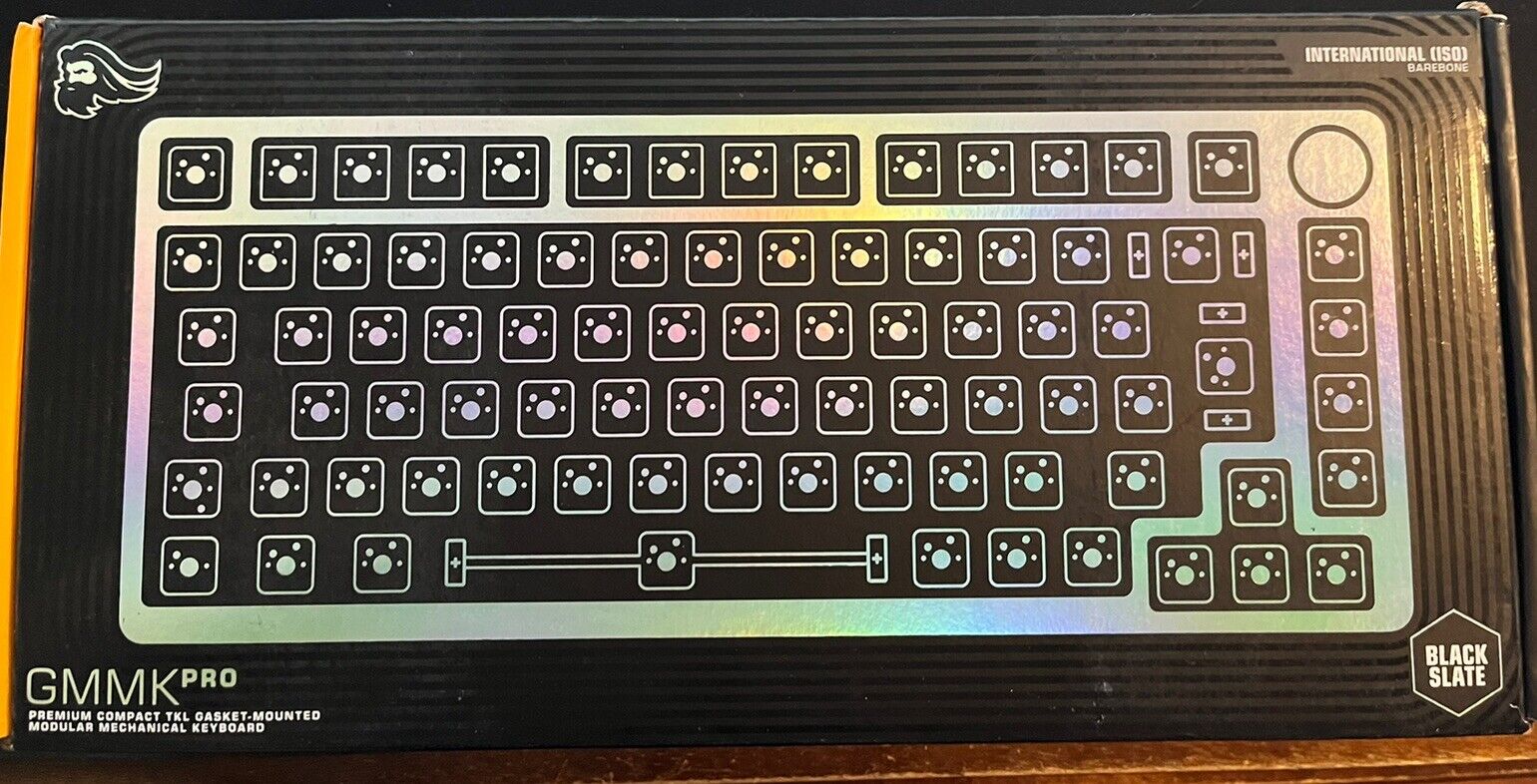 Glorious GMMK PRO Barebones 75% Wired Mechanical Keyboard - Black