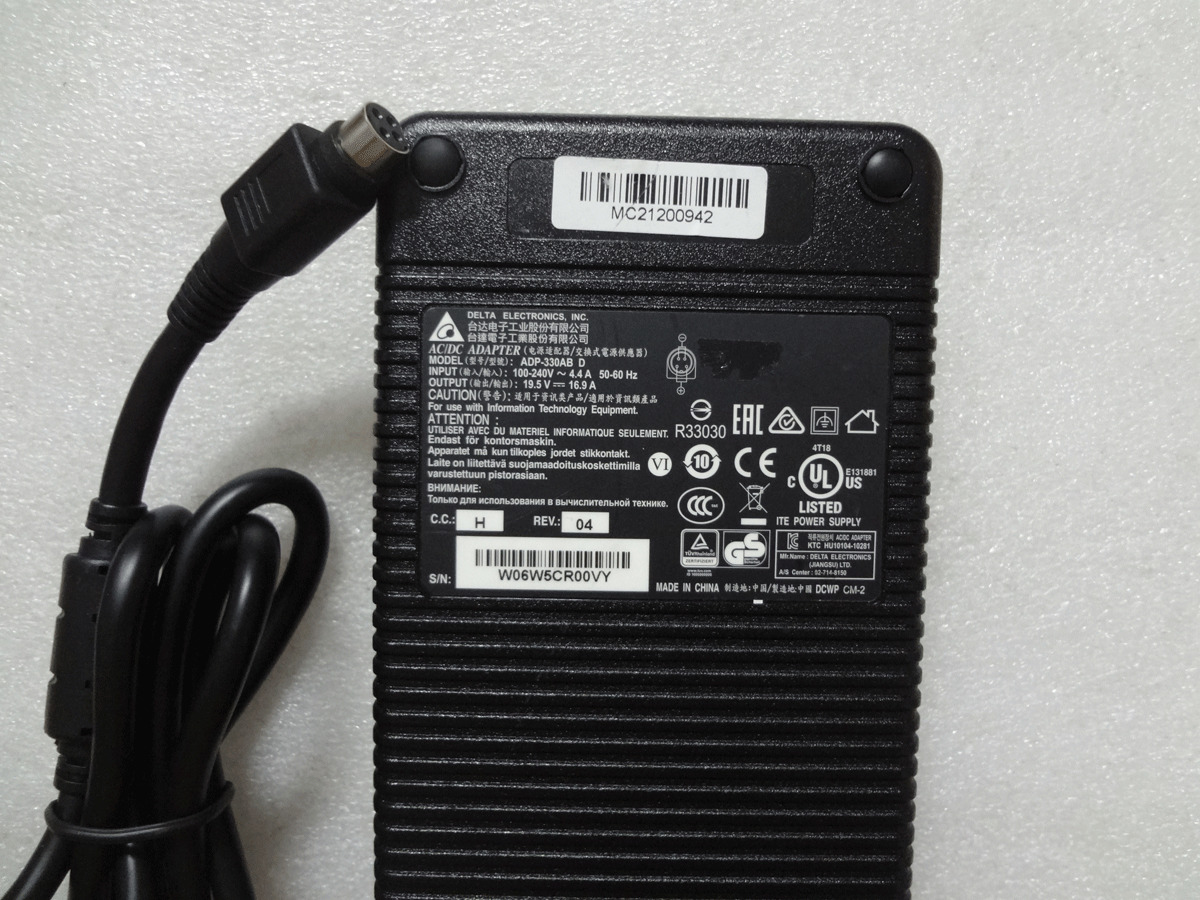 NEW OEM Delta 19.5V 16.9A For Clevo P870TM1-G ADP-330AB D Original 330w Charger