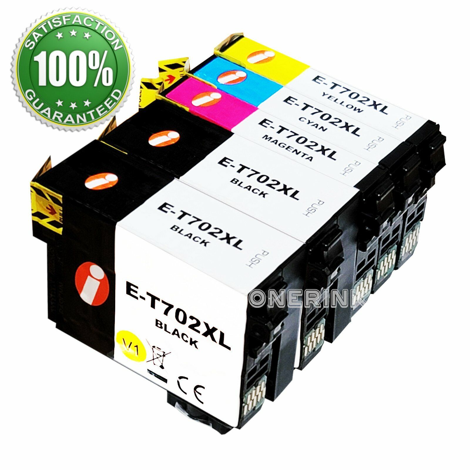 5pk 702XL T702XL Ink Cartridges for Epson 702 Workforce WF-3720 WF-3730 WF-3733