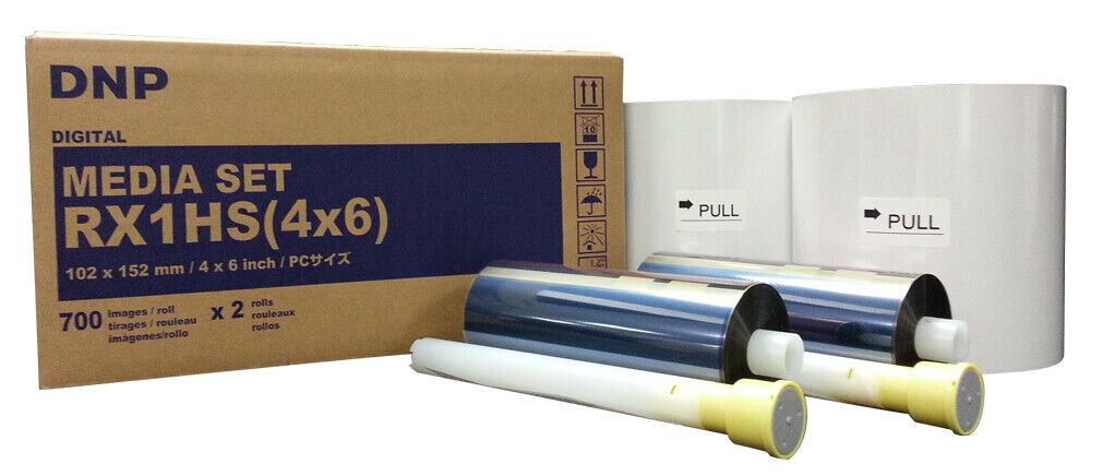 DNP RX1HS 4x6 Media Print Kit for RX1 and RX1HS, 2 sets paper & ink,1400 Prints