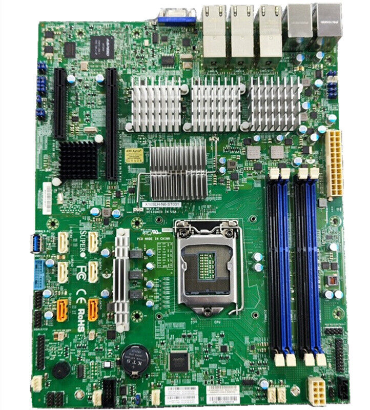 Supermicro X10SLH-LN6TF /X10SLH-N6-ST03 C226 Motherboard DDR3 Memory LGA1150