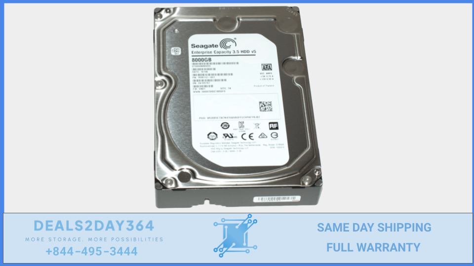 SEAGATE ENTERPRISE ST8000NM0065 8TB 7200RPM 3.5IN 4KN SAS-12GBPS HDD FOR SERVERS