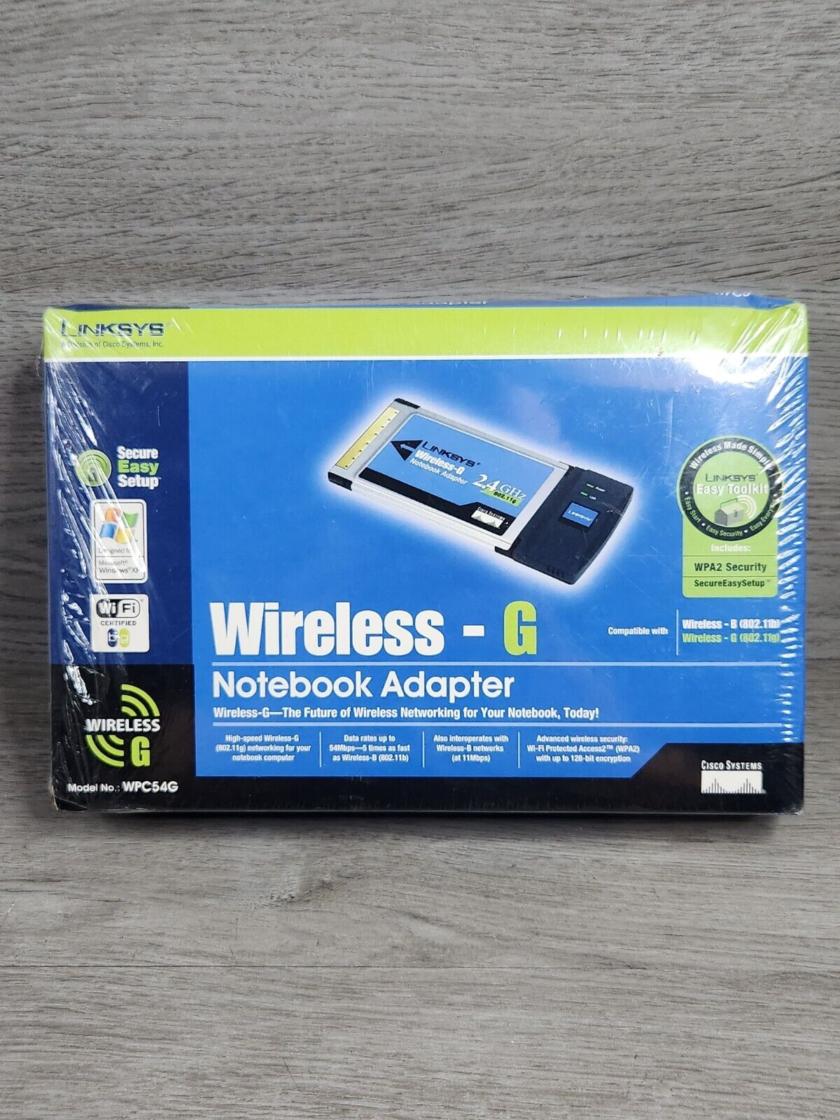Linksys WRT54G 54 Mbps 4-Port 10/100 Wireless Notebook Adapter  