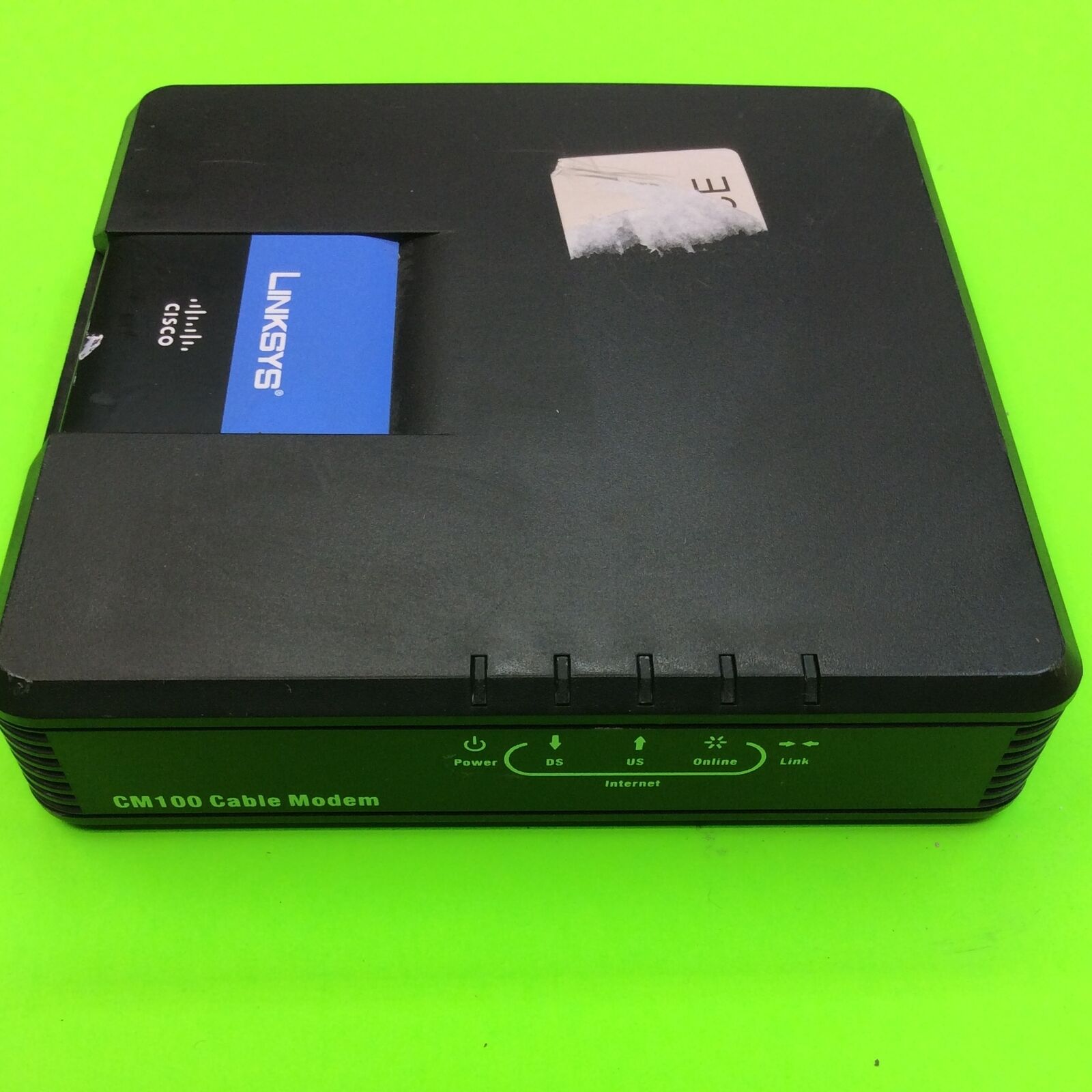 Cable Modem CM100 Cisco Linksys (Cords NOT Included)