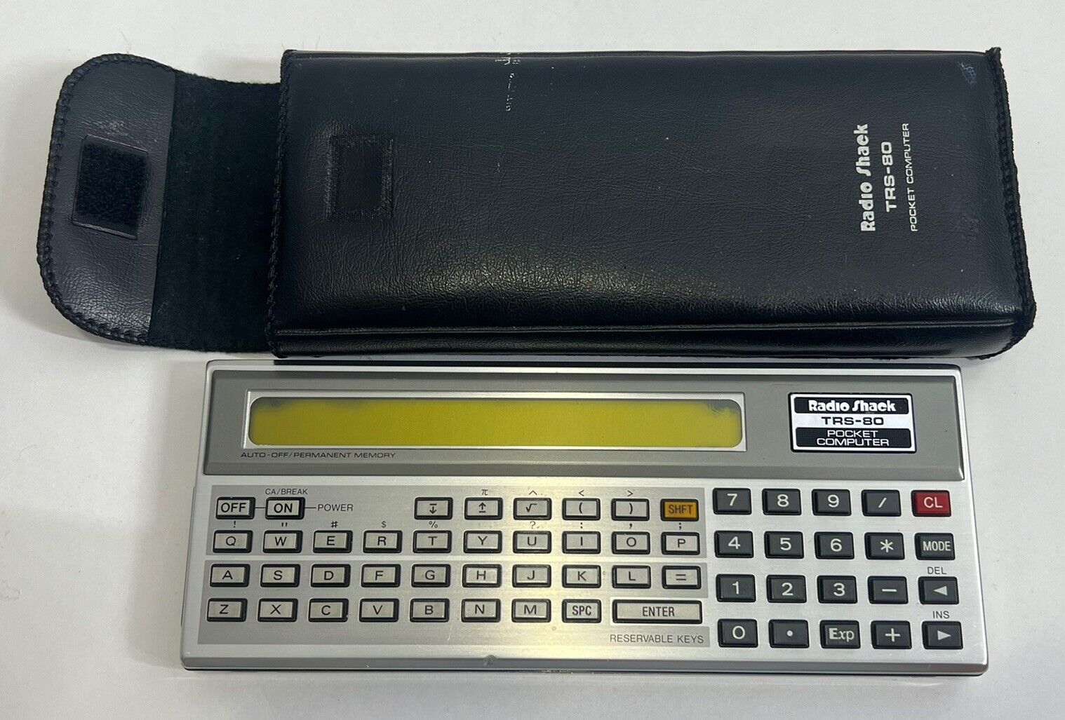 Vintage Radio Shack TRS-80 Pocket Computer and Case (For Parts/Repair)