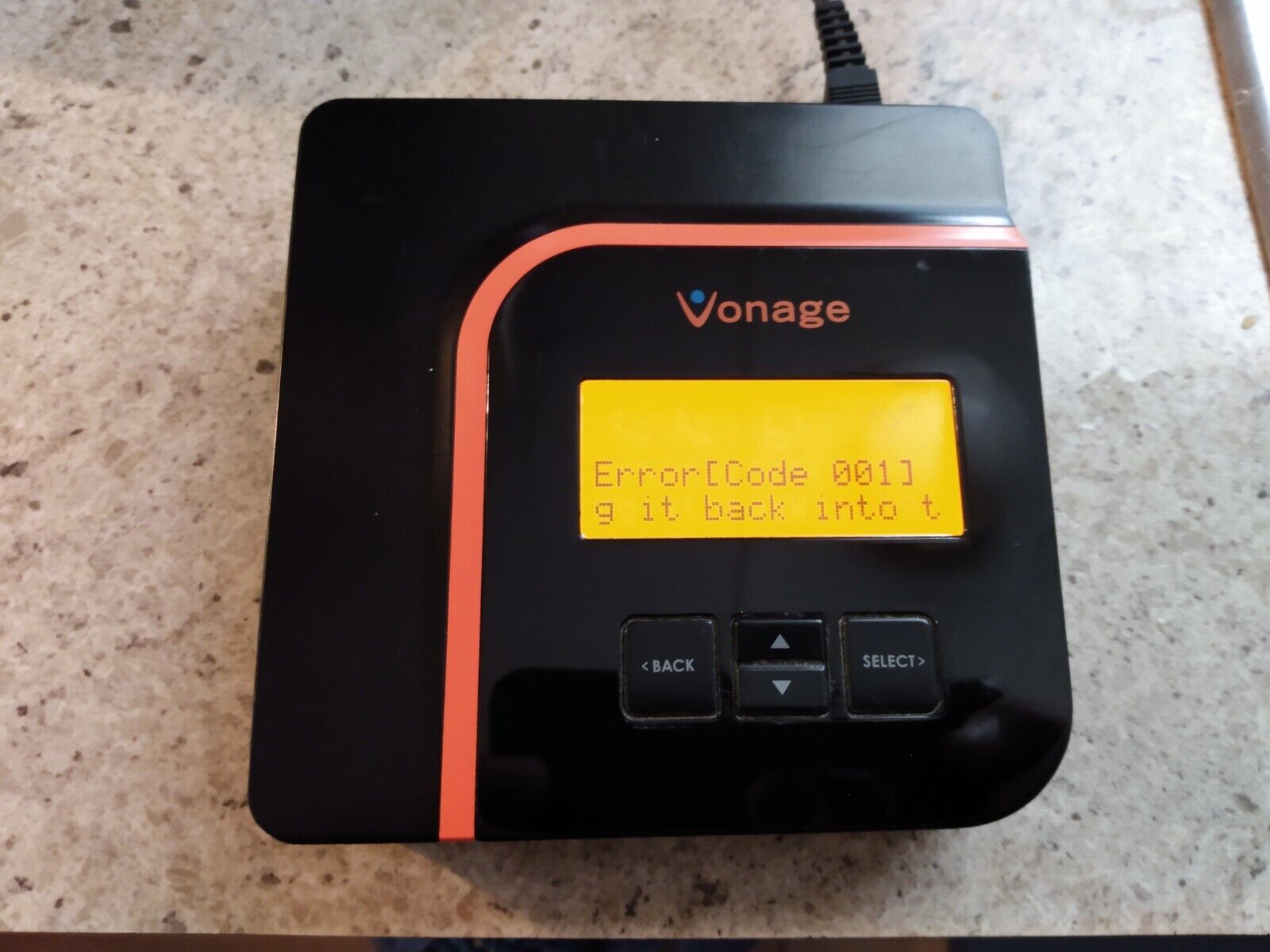 Vonage VoIP Phone Adapter ATA Model VDV21-VD Very Good