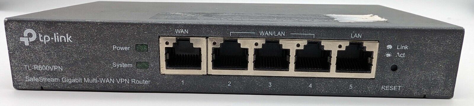 TP-Link TL-R600VPN SafeStream Gigabit Multi-WAN VPN Router - NO POWER SUPPLY