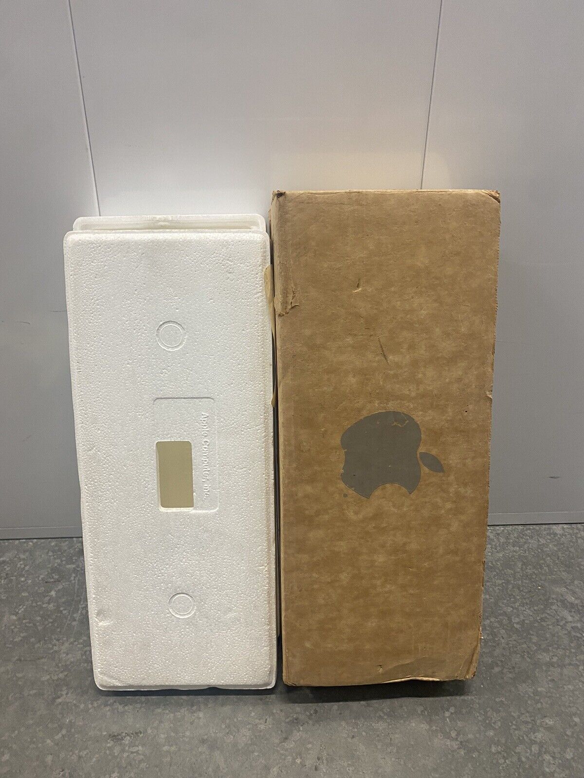 Apple Macintosh Plus Keyboard Box And Foam Insert Only Rare Display Piece
