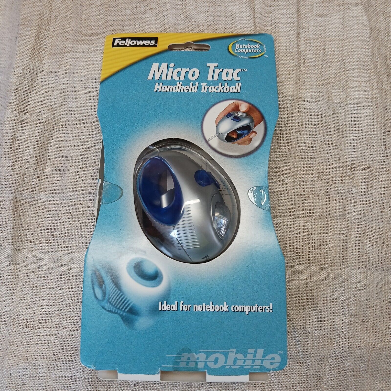 New Fellowes Micro Trac Handheld Trackball Laptop Mouse Wired 99928
