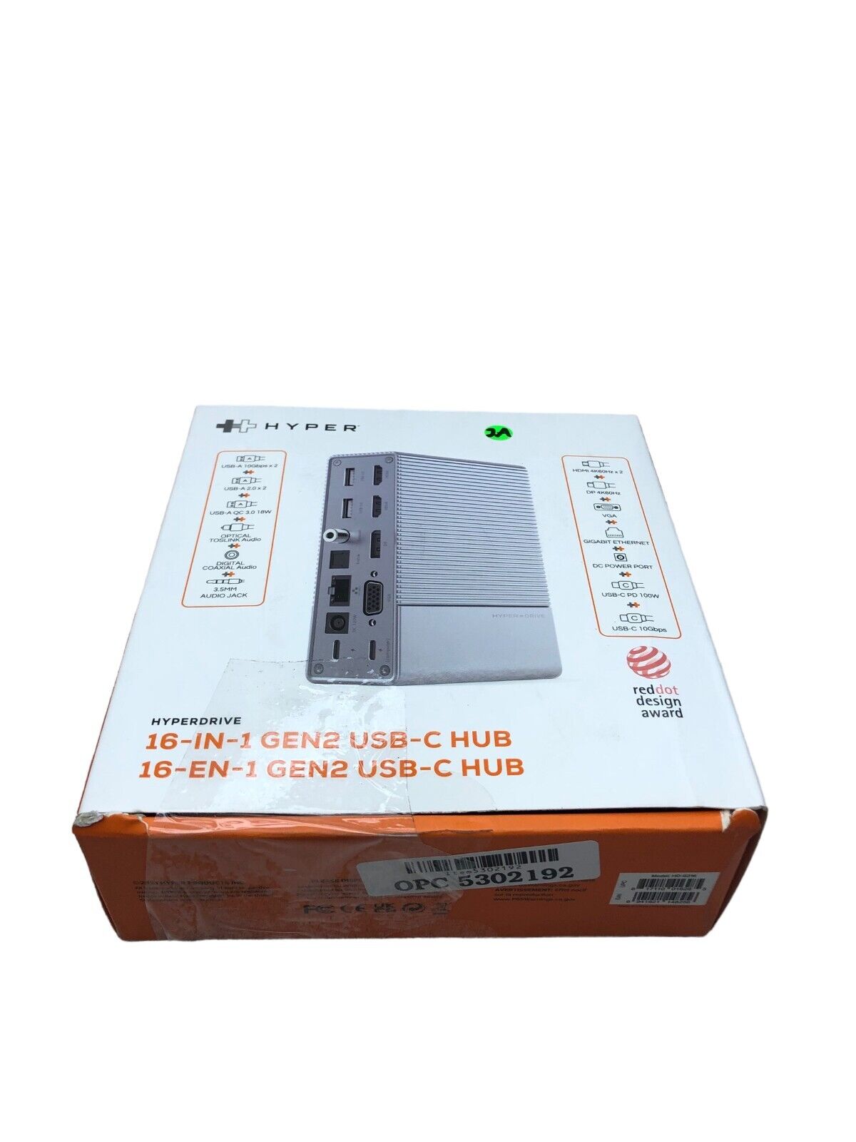 HYPERDRIVE HD-G216 16-In-1 GEN2 USB-C HUB DOCKING STATION - SILVER