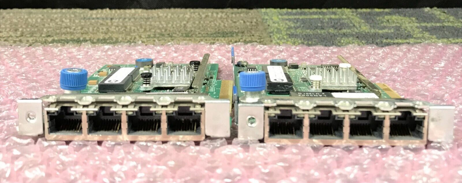 (LOT OF 2) HP 331FLR Quad Port 1GB Ethernet Server Adapter (634025-001)