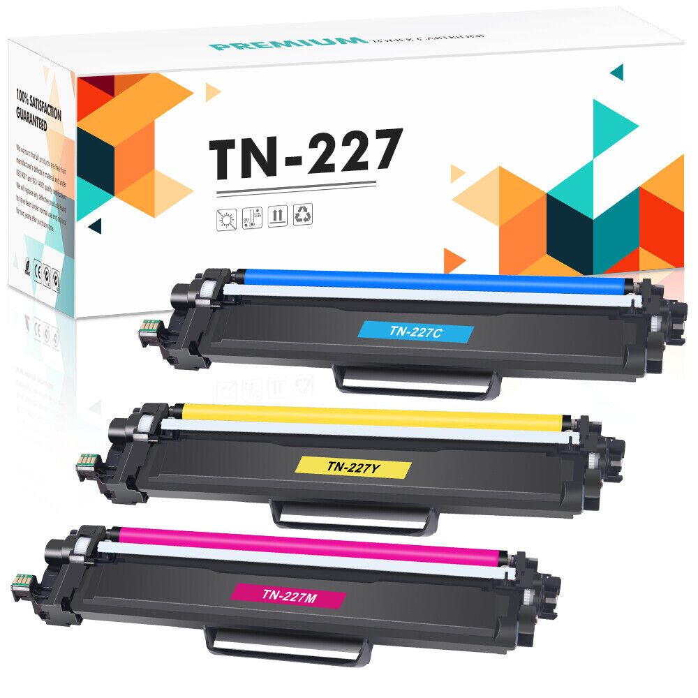 3PK TN227 TN223 Toner Compatible With Brother HL-L3210CW HL-L3230CDW HL-L3270CDW