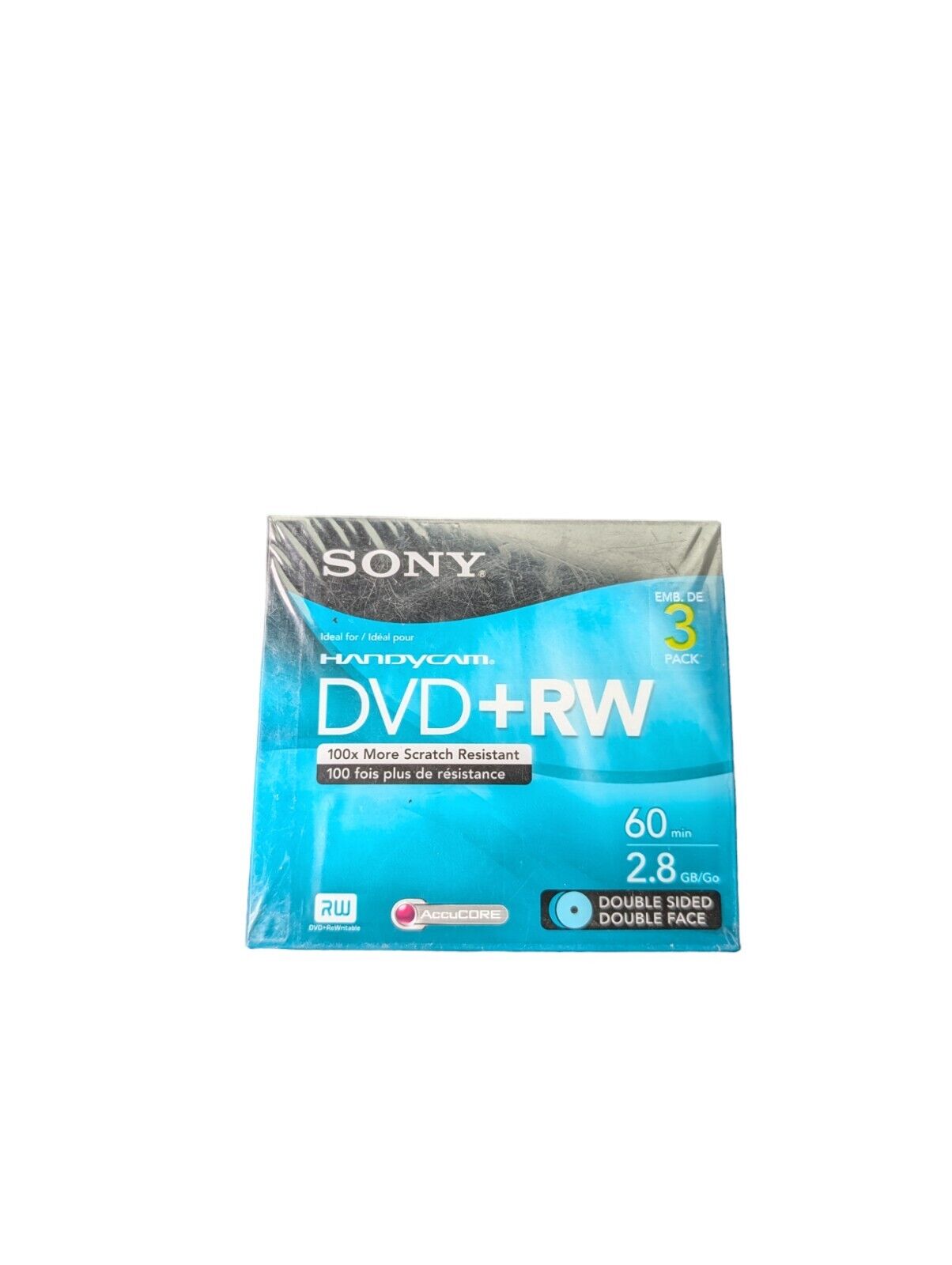 Sony 8cm DVD+RW Recordable Disc (Jewel Case Pack of 3) New