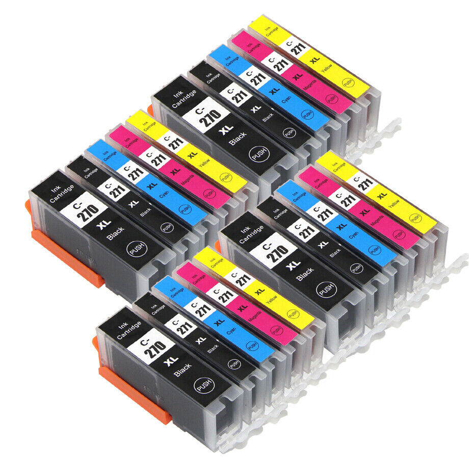 20 PK New Ink Cartridges Set for PGI 270 XL CLI 271 XL MG6820 MG6821 MG6822