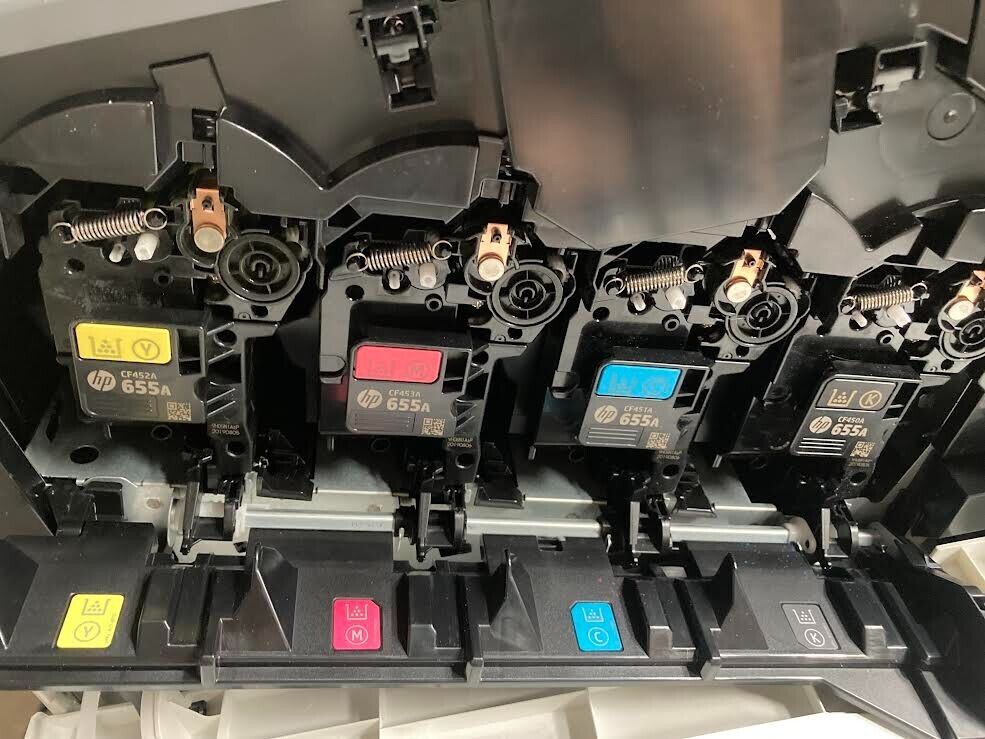 4 Genuine HP  Color LaserJet Flow M652n MFP M681f M681 Toner HP 655A CF450A