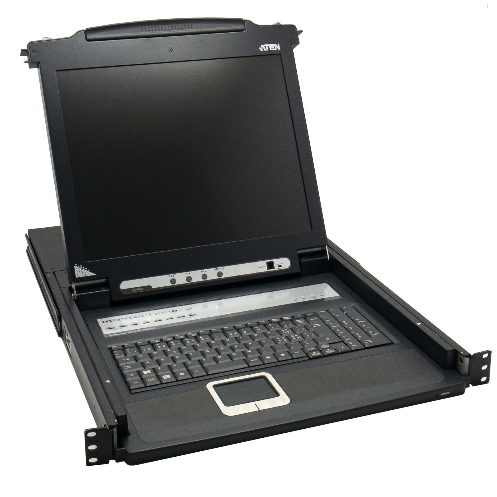 ATEN CL1008M 17” Console KVM 8 Ports With Chain Out Screen + Keyboard Rack Rail