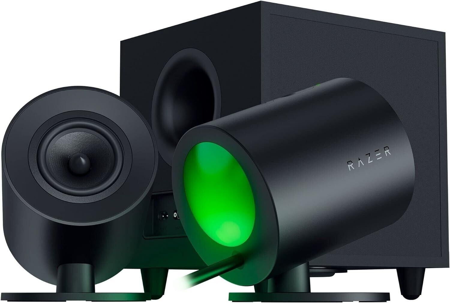 Razer Nommo V2 2.1 PC Gaming Speakers with Wired Subwoofer rz05-04750100