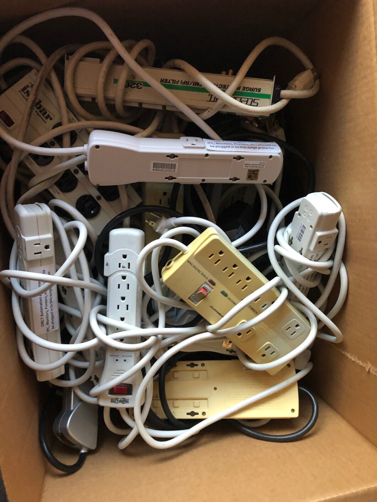 LOT-25 Power Strip Surge Protector Multi-Outlet Amps Mix Models On/Off Switch