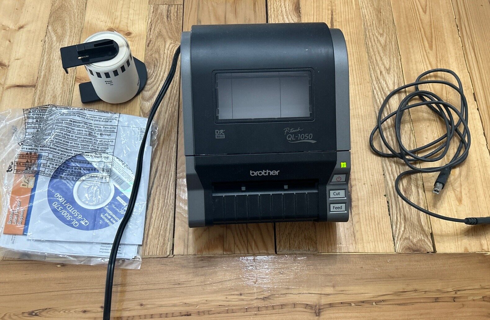 Brother QL-1050 Label Printer Wide Format PC Label Printer Tested And Works