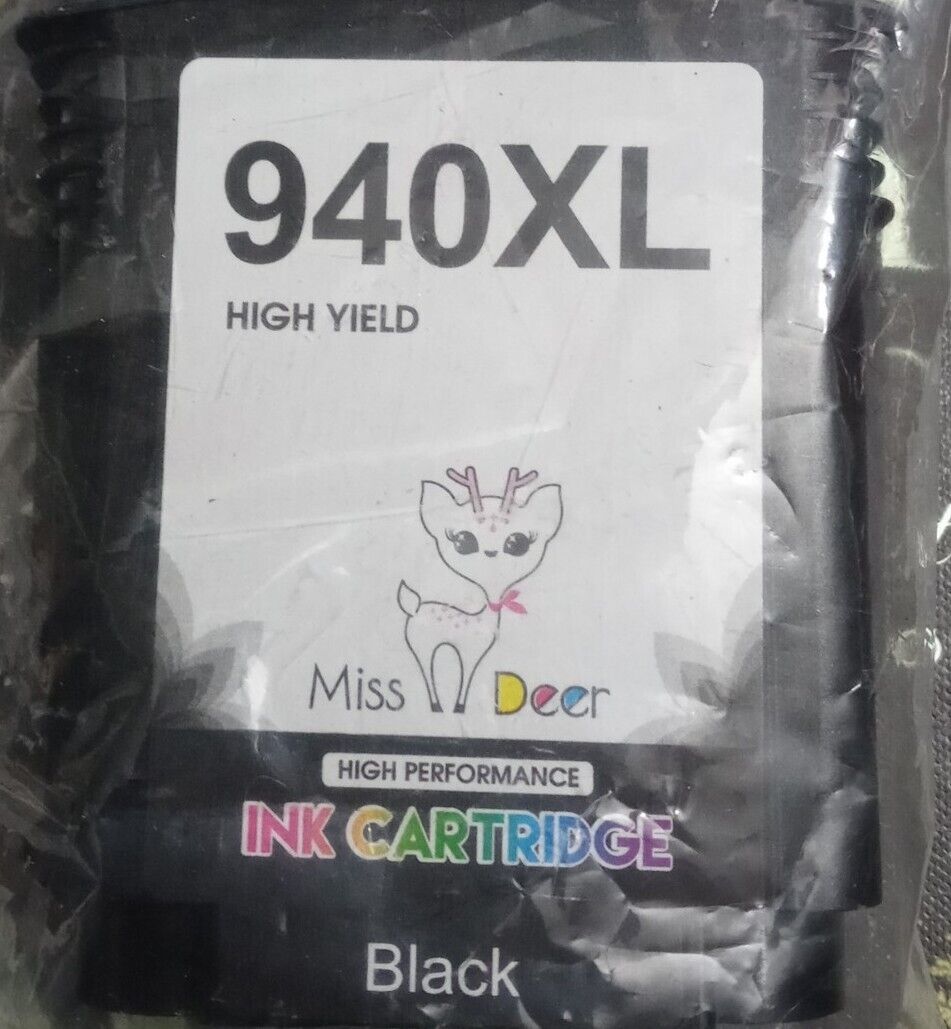940 XL High Yield Miss Deer High Performance Ink Cartridge BLACK